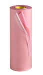 image of 3M Cushion-Mount E1920 Pink Flexographic Plate Mounting Tape - 18 in Width x 25 yd Length - 22 mil Thick - Polycoated Polyester Liner - 74772