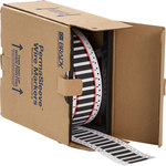 image of Brady Permasleeve 2HX-375-2-BK-2 Die-Cut Printer Sleeve - 0.984 in x 0.622 in - Polyolefin - Black - B-7642 - 82052