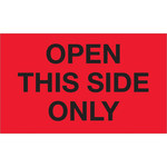 image of Tape Logic DL1216 Receiving Labels - 3 in x 5 in - Semi-Gloss Coated Paper - Fluorescent Red - 11061