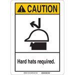 image of Brady B-401 Polystyrene Rectangle White PPE Sign - 7 in Width x 10 in Height - 45057