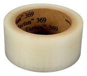image of 3M Tartan 369 Clear Box Sealing Tape - 48 mm Width x 50 m Length - 1.6 mil Thick - 61551