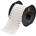 image of Brady Permasleeve B33-125-2-7642 Die-Cut Printer Sleeve - 2 in x 0.125 in - Polyolefin - White - B-7642 - 96738