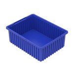 Akro-Mils Akro-Grid 1.3 ft, 9.7 gal 50 lb Blue Industrial Grade Polymer Dividable Grid Container - 22 3/8 in Length - 17 3/8 in Width - 8 in Height - 192 Maximum Compartments - 33228 BLUE