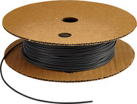 image of Brady Bradymark HSA-16-BK Black Polyolefin Continuous Thermal Transfer Printer Heat-Shrink Tubing - 100 ft Length - 0.031 in Min Wire Dia to 0.063 in Max Wire Dia - 662820-03726