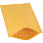 image of Kraft #1 Heat-Seal Bubble Mailers - 7.25 in x 12 in - 3484