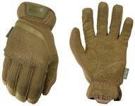 image of Mechanix Wear FastFit Coyote Small Leather Tactical Gloves - FFTAB-72-008