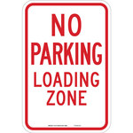 image of Brady B-120 Fiberglass Reinforced Polyester Rectangle White Traffic Control Sign - 12 in Width x 18 in Height - 75144
