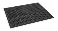 image of Notrax Challenger Wet Condition Floor Mat T25 NOTRAX T-25 BLK 3 X 5, 3 ft x 5 ft, Rubber, Black