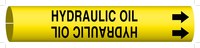 image of Brady 4199-H Strap-On Pipe Marker, 10 in to 15 in - Oil - Plastic - Black on Yellow - B-915 - 59450
