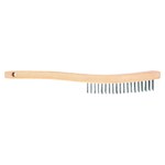 image of Dewalt Carbon Steel Hand Wire Brush - 4 in Width x 15 in Length -.014 in Bristle Diameter - 22536