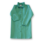 image of Chicago Protective Apparel Green Large FR-7A Cotton/Proban Welding Coat - 50 in Length - 603-GR LG