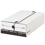 image of White File Storage Boxes - 9 in x 14 1/4 in x 4 in - 2331
