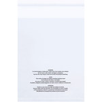 image of Clear Suffocation Warning Bag - 14 in x 20 in - 1.5 mil Thick - 13753