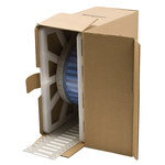 image of Brady Permasleeve PS-187-150-WT-S Die-Cut Printer Sleeve - 1.5 in x 0.335 in - Polyolefin - White - B-342 - 32138