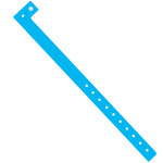 image of Shipping Supply Blue Plastic Wristbands - 10 in Length - SHP-13972