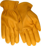 image of Red Steer 1505 Yellow Large Grain Deerskin Leather Driver's Gloves - Keystone Thumb - 1505-L