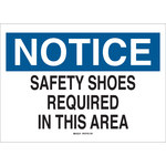 image of Brady B-120 Fiberglass Reinforced Polyester Rectangle White PPE Sign - 14 in Width x 10 in Height - 69487