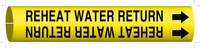 image of Brady 4266-G Strap-On Pipe Marker, 8 in to 9 7/8 in - Water - Plastic - Black on Yellow - B-915 - 88076
