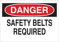 image of Brady B-555 Aluminum Rectangle White Confined Space Sign - 10 in Width x 7 in Height - 41001
