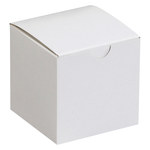 image of White Gift Boxes - 3 in x 3 in x 3 in - 3332