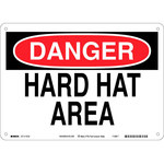 image of Brady B-563 High Density Polypropylene Rectangle White PPE Sign - 14 in Width x 10 in Height - 116124
