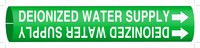 image of Brady 4173-H Strap-On Pipe Marker, 10 in to 15 in - Water - Plastic - White on Green - B-915 - 59426