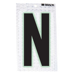 image of Brady 3000-N Letter Label - Black on Silver - 1 1/2 in x 2 3/8 in - B-309 - 03342