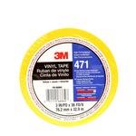 image of 3M 471 Yellow Marking Tape - 3 in Width x 36 yd Length - 5.2 mil Thick - 68860