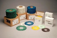 image of 3M Scotch-Brite Non-Woven Sanding Disc Set - Very Coarse Grade(s) Included - Hook & Loop Attachment - 5 in Diameter Included - 18429