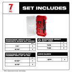 image of Milwaukee SHOCKWAVE Impact Duty Masonry Hammer Drill Bit Set 48-20-9097 - Carbide Tipped - Hex Shank
