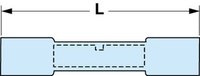 image of 3M Scotchlok MH14BCK Blue Seamless Butt Connector - 1.3 in Length - 0.095 in Inside Diameter - 06319