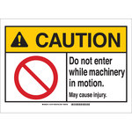 image of Brady Fiberglass Rectangle White PPE Sign - 14 in Width x 10 in Height - 143740