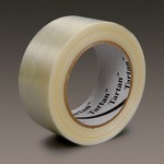 image of 3M Tartan 8932 Clear Filament Strapping Tape - 72 mm Width x 55 m Length - 3.75 mil Thick - 63294