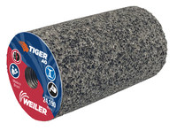 image of Weiler Tiger AO Aluminum Oxide Abrasive Plug - Threaded Nut Attachment - 1 1/2 in Length - 3/8-24 UNF Center Hole - 68318