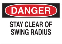 image of Brady B-555 Aluminum Rectangle White Equipment Safety Sign - 14 in Width x 10 in Height - 60508