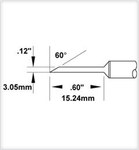 image of Metcal Smartheat SMTC-0170 Rework Cartridge - Hoof - 0170