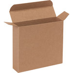 image of Kraft Reverse Tuck Folding Cartons - 1.25 in x 4.8125 in x 4.8125 in - 3256