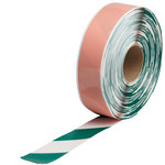 image of Brady ToughStripe Max Green/White Marking Tape - 2 in Width x 100 ft Length - 0.050 in Thick - 63988