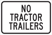 image of Brady B-555 Aluminum Rectangle White Restricted Vehicle Sign - 18 in Width x 12 in Height - 124407