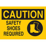 image of Brady B-401 Polystyrene Rectangle Yellow PPE Sign - 14 in Width x 10 in Height - 25895