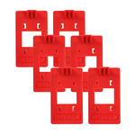 image of Brady Circuit Breaker Lockout Accessories 177594, Red - 63416