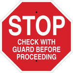 image of Brady B-555 Aluminum Octagon Red Stop Signs, Traffic Control Signs & Banners Sign - 24 in Width x 24 in Height - 124536