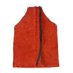 image of Chicago Protective Apparel Brown/Gray Leather Heat-Resistant Apron - 24 in Width - 36 in Length - 536-CL