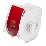 image of Brady 76624 Printer Label Roll - 2.25 in x 100 ft - Polyester - Red - B-569