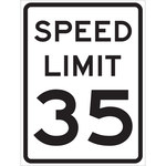 image of Brady B-959 Aluminum Rectangle White Stop Signs, Traffic Control Signs & Banners Sign - 115643