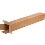 image of Kraft Tall Corrugated Boxes - 4 in x 4 in x 30 in - 1123