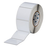 image of Brady THTEP177-593-.25 Die-Cut Printer Label Roll - 3 in x 2 1/2 in - Polyester - White - B-593 - 80240