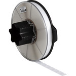 image of Brady WRAP-1-427 Die-Cut Printer Label Roll - 0.5 in x 3/4 in - Vinyl - White - B-427 - 61380