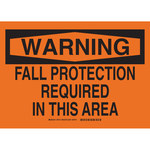 image of Brady B-302 Polyester Rectangle Orange PPE Sign - 14 in Width x 10 in Height - Laminated - 27912