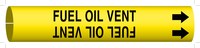 image of Brady 4066-H Strap-On Pipe Marker, 10 in to 15 in - Oil - Plastic - Black on Yellow - B-915 - 40475